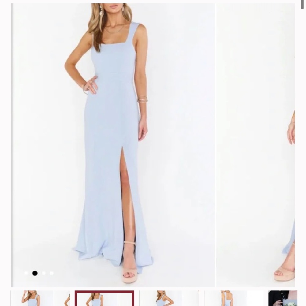 Show Me Your Mumu Paris Gown in Steel Blue